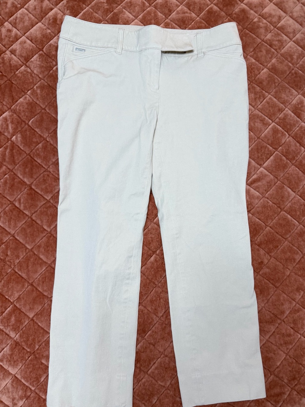 White House Black Market Women’s Tan crop pants size 2